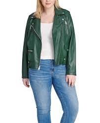 Levi S Trendy Plus Size Faux Leather Moto Jacket Reviews Jackets Blazers Plus Sizes Macy S Leather Moto Jacket Trendy Plus Size Faux Leather Moto Jacket