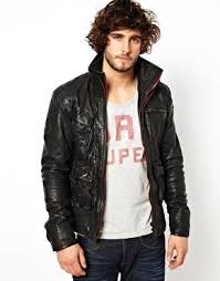 Enlarge Superdry Leather Jacket Leather Jacket Jackets Biker Wear