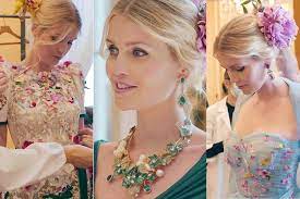 Kitty spencer married fashion tycoon michael lewis, 62, near rome on saturday and dolce & gabbana crafted a number of outfits for the occasion. Obl77hax3 3rnm