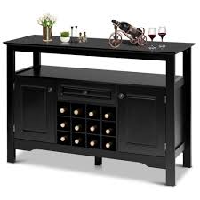 Maybe you would like to learn more about one of these? Gymax Storage Buffet Sever Cabinet Sideboard Table Wood Wine Rack Best Buy Canada