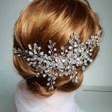 Bridal Crystal Hair Piece Swarovski Side Headpiece Wedding Etsy In 2021 Wedding Hair Head Piece Wedding Hair Accessories Wedding Hair Brooch