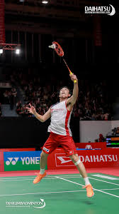 He is known to have a skillful and relentless play style on court. Djarum Badminton Foto