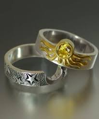 Game Of Thrones Wedding Rings My Sun Star Sun And Moon Rings Jewelry Wedding Band Sets