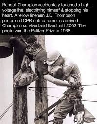 The kiss of life photo saves worker