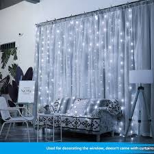 Torchstar 9 8ft X 9 8ft Led Curtain Lights For Bedroom Starry Christmas String Light Indoor Decoration For Festival Wedding Party Living Room Bedroom Pure Light Walmart Com Walmart Com