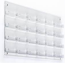 Maxgear 3 pack acrylic business card holder for desk plastic business card display clear business card stand desktop business card holders for home & office, 3.82 x 1.80 x 1.43 inches. Business Card Holder 24 Pockets Wall Mount 0 75 Inch Deep Pockets Clear Acrylic Buy Online In United Arab Emirates At Desertcart 16415488
