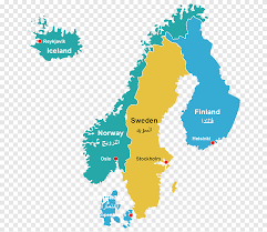 Sweden stretches about 990 miles north to south, and much of its territory is located within the arctic circle. Sweden Map Png Images Pngegg