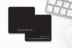 Who says that business cards should be standard size ? Square Business Cards Plastic Printers