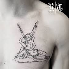 Rachel Truskolawski On Instagram Sketch Version Of The Statue Pysche Revived By Cupid S Kiss By Antonio Canova 17 Cupid Tattoo Kiss Tattoos Dainty Tattoos