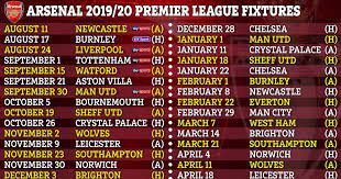 Premier League 2019 20 Fixtures Chelsea Arsenal Man Utd Premier League Fixtures For 2019 20 Announ Premier League Premier League Logo Premier League Fixtures