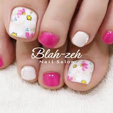 フットネイル 春フット ピンクネイル ジェル 阿南市 ネイルサロン Nail