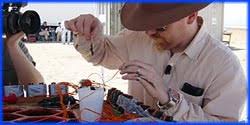 By inflicting small amounts of pain with something like a thumb tack, you show stress, indicating that you're lying. Mythbusters Episode 93 Confederate Steam Gun