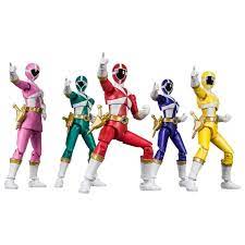 P Bandai Ltd Shodo Super Kyuukyuu Sentai GoGoFive Figure Set of 5 for sale  online | eBay