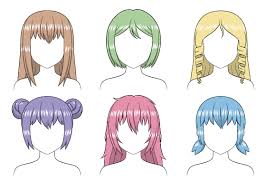 This Tutorial Teaches The Basics Of Anime And Manga Style Hair Shading With Step By Step Examples Of Twelve Different Anime Hair Ponytail Drawing How To Shade Straight hair, wavy hair, pigtails, and short hair. anime hair