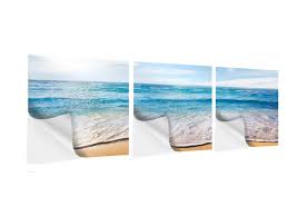 Aber jetzt entdecke ich, und jedes mal sah ich zwei fußspuren im sand, dass in den schwersten zeiten meines lebens meine eigene und die. Panorama Klebeposter 3 Teilig Spuren Im Sand