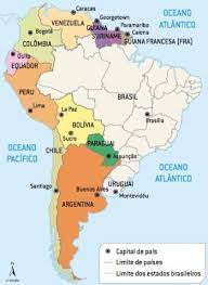 Testes customizáveis permitem escolher quais países e tópicos a serem testados. Paises E Capitais Da America Do Sul Veja No Mapa Gabarite