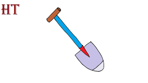 Draw the hood of the machine. How To Draw A Shovel Easy