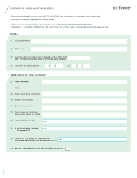 If you have a v750 then the vehicle registration number shown on the document has never before been displayed on a vehicle. Fillable Online Turnover Declaration Form Coface Fax Email Print Pdffiller