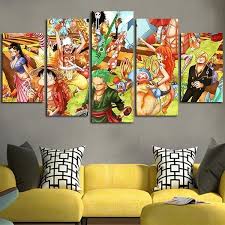 One Piece Team Funny Full Hd Personalized Customized Canvas Art Wall Art Wall Decor In 2020 Funny Wall Art Anime Decor Dragon Ball Art