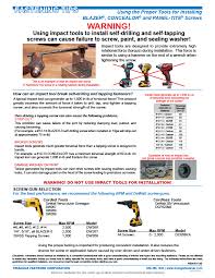 Panel Tite Metal Roofing Screws Triangle Fastener Corporation