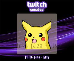Wow Surprised Pikachu Meme Pokemon Twitch Sub Emote Etsy Nursery Animal Prints Pikachu Pokemon