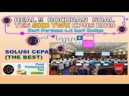 Real Bocoran Soal Tes Skd Twk Cpns 2019 Hari Pertama S D Hari Ketiga Di 2020