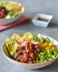 Tuna Poke Bowls Once Upon A Chef Recipe Tuna Poke Tuna Poke Bowl Summer Seafood Recipes