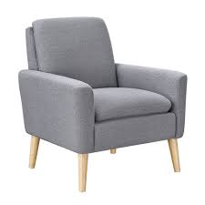 Stand out with modern living room furniture. Amazon Com Lohoms Modern Accent Fabric Chair Single Sofa Comfy Upholstered Arm Chair Living Room Furniture Grey Furniture Decor