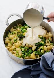 Creamy Vegan Pasta Bake With Brussels Sprouts Recipe Love And Lemons Recipe Creamy Vegan Pasta Recipes Vegan Pasta Bake