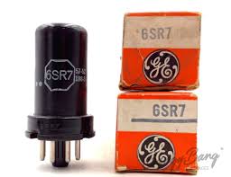 2 General Electric 6SR7 VT233CV867 Twin Diode Triode Detecector AVC  Valve- Ban