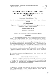 October 24, 2020 9:02 am. Pdf Is Bitcoin Halal Or Haram In The Islamic Banking And Finance An Overview