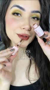 Testando Gloss tint da Ruby Rose 👄✨ Cor SI30 , #elaynepadilha_  #dicasdemaquiagem #maquiagembrasil #maquiagem #rubyrose