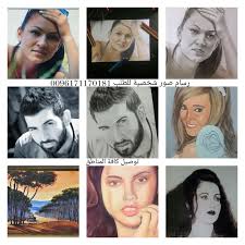 رسام صور شخصية فحم زيتي رصاص ملون رسم اشخاص للتواصل الاتصال بالرقم 0096171170181 تنفيذ رسم وجوه اشخاص مع براويز رسم شخصي صور ش House Design Modern Decor Design