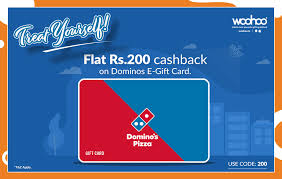 You will receive an email message confirming delivery of the gift card alert email, and a message notifying you that the egift card has been viewed. Woohoogifting On Twitter Treat Yourself To This Amazing Offer On Dominos E Gift Cards Get Flat Rs 200 Worth Cashback On Purchase Of Dominos E Gift Card Only On Woohoo Gift Yourself One Now
