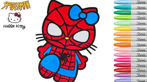She cooks cookies to perfection, loves to collect cute things, and has a preference for english language, music and art. Hello Kitty Coloring Book Spiderman Marvel Sanrio Episode Colouring Pages Rainbow Splash Youtube