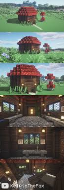 Fairytale cottagecore minecraft ✨ pink aesthetic cottage by kelpie the fox. Fairy Mushroom Cottagecore Minecraft House Fairytale Mushroom Cottage Kelpie The Fox Minecraft Cottage Minecraft Houses Cute Minecraft Houses