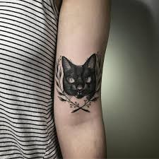 Black and white cats tattoo. Black Cat And White Cat Tattoo Novocom Top