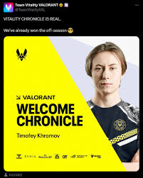 Team Vitality VALORANT on X: VITALITY CHRONICLE IS REAL. We've already won  the off-season 😎 : r/ValorantCompetitive