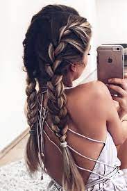 Remove the hair elastic from the end of the braid. Top 24 Ideas On Styling Two French Braids Lovehairstyles Two French Braids Hair Styles Braided Hairstyles