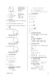 Notes And Formulae Mathematics Spm In 2020 Mathematics Formula Notes