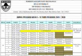 ← lampiran sk wali studi. Sk Pembagian Tugas Dan Jadwal Pelajaran 2019 2020