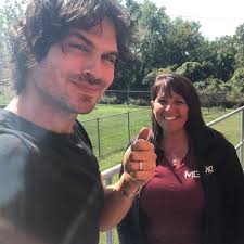 Look who I met today. I'm so excited.