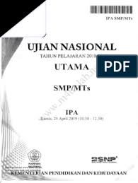 Download soal unbk ipa smp 2019 dan pembahasannya by revisi posted on august 19, 2021. Un Smp Ipa 2019 Ilmu Soal