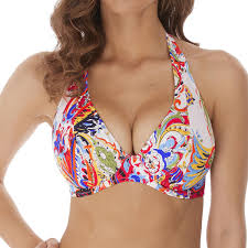 Découvrez la sélection de maillots de bain 1 & 2 pièces boohoo ! Haut De Maillot De Bain Plongeant Armatures Multicolore 3 Suisses
