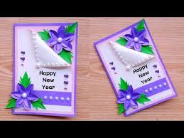 Happynewyear #handmadecard #cardmaking #papercraft #artandcraft #easycard #diycraft #easycraft #howtomake. New Happy New Year 2021 Card Making Handmade Easy And Beautiful Card For New Year New Year Cards New Handmade Cards