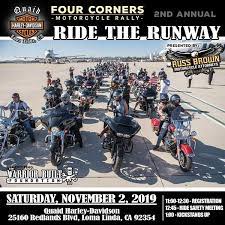 Hundreds Of Bikes Will Cruise Down The Runway Of The San Bernardino International Airport For The 2nd Annual Ride The Runway On Saturday Nov 2 2911 Enterprises Inc
