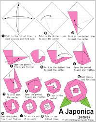 Origami Camellia Japonica Petals Fabric Origami Easy Origami Flower Origami Easy