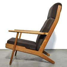 Hans wegner chairs exemplify iconic mid modern designs; Ge 290 Highback Lounge Chair By Hans J Wegner For Getama Denmark 132043