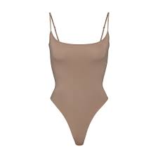 Fits Everybody Square Neck Bodysuit Onyx Skims