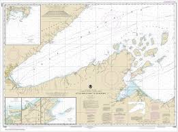 noaa chart little girls point to silver bay including duluth and apostle islands cornucopia harbor port wing harbor knife river harbor two